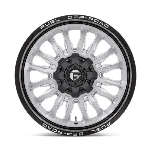 Fuel Off-Road D798 20X9 Silver Brushed Face W/ Milled Black Lip 8x165.1 +1mm