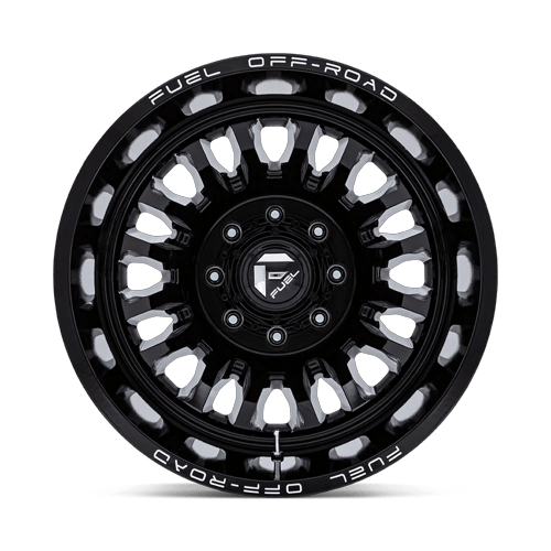Fuel Off-Road Aluminum Wheels 22X8.25 Arc Dually D868 Gloss Black Milled