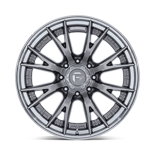 Fuel Off-Road Aluminum Wheels 20X10 Catalyst FC402 Platinum W/ Chrome Lip