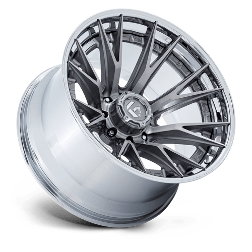Fuel Off-Road Aluminum Wheels 20X9 Catalyst FC402 Platinum W/ Chrome Lip