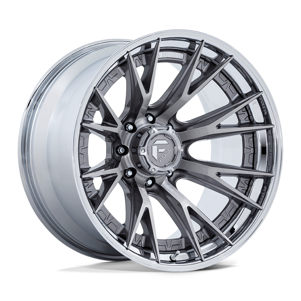 Fuel Off-Road D402 22X10 Platinum W/ Chrome Lip 8x180 -18mm