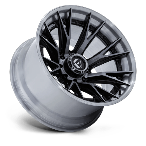 Fuel Off-Road Aluminum Wheels 24X12 Catalyst FC402 Gloss Black W/ Brushed Gray Tint Face & Lip