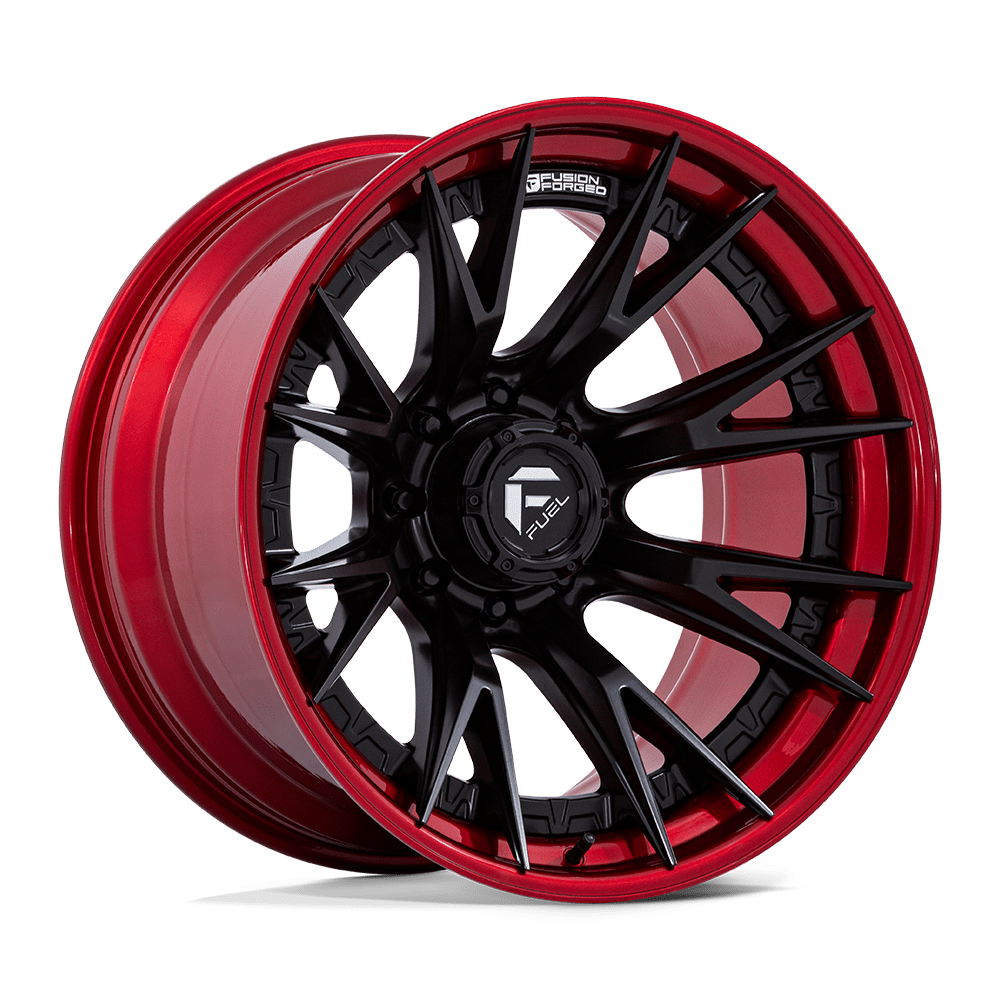 Fuel Off-Road D402 20X10 Matte Black W/ Candy Red Lip 8x170 -18mm