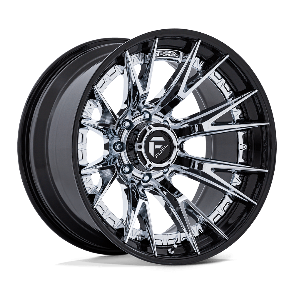 Fuel Off-Road Aluminum Wheels 20X9 Catalyst FC402 Chrome W/ Gloss Black Lip