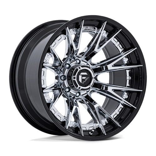 Fuel Off-Road Aluminum Wheels 22X10 Catalyst FC402 Chrome W/ Gloss Black Lip