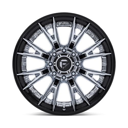 Fuel Off-Road Aluminum Wheels 24X12 Catalyst FC402 Chrome W/ Gloss Black Lip