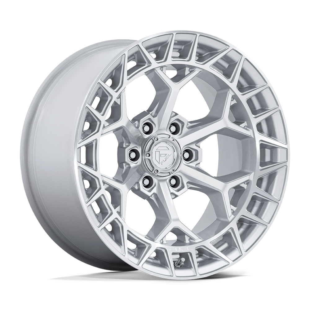 Fuel Off-Road D873 17X9 Gloss Silver W/ Machined Face 6x135 -12mm