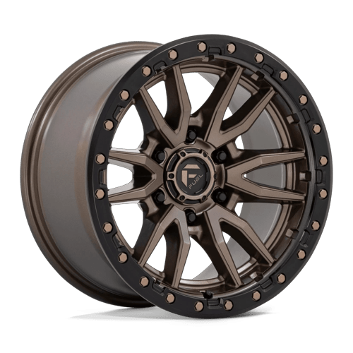 Fuel Off-Road Aluminum Wheels 16X8 Rebel D681 Matte Bronze Black Bead Ring