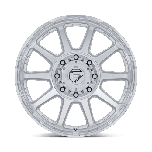 Fuel Off-Road Aluminum Wheels 24X8.25 Circuit Dually D912 Gloss Silver W/ Machined Face