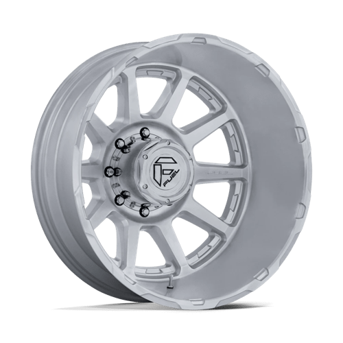 Fuel Off-Road Aluminum Wheels 22X8.25 Circuit Dually D912 Gloss Silver W/ Machined Face