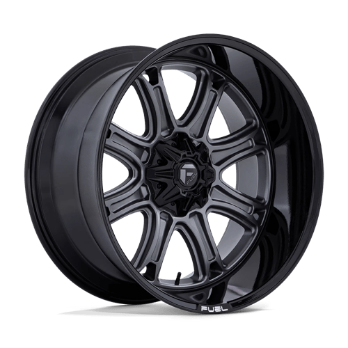 Fuel Off-Road Aluminum Wheels 22X10 DARKSTAR Matte Gunmetal W/ Black Lip