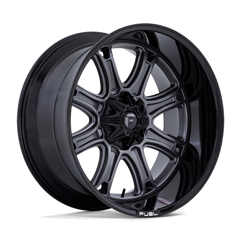 Fuel Off-Road D853 22X10 Matte Gunmetal W/ Black Lip 5x114.3/5 -18mm