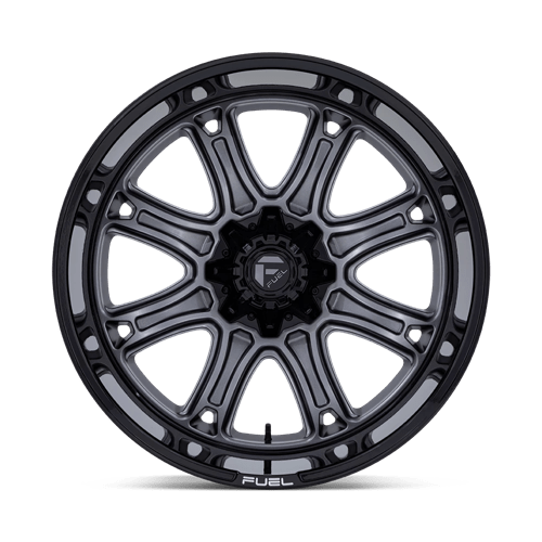 Fuel Off-Road Aluminum Wheels 20X9 DARKSTAR Matte Gunmetal W/ Black Lip