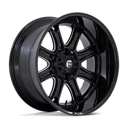 Fuel Off-Road Aluminum Wheels 22X9 DARKSTAR Gloss Black Milled