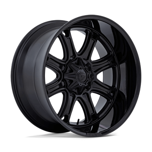 Fuel Off-Road Aluminum Wheels 22X9 DARKSTAR Matte Black W/ Gloss Black Lip