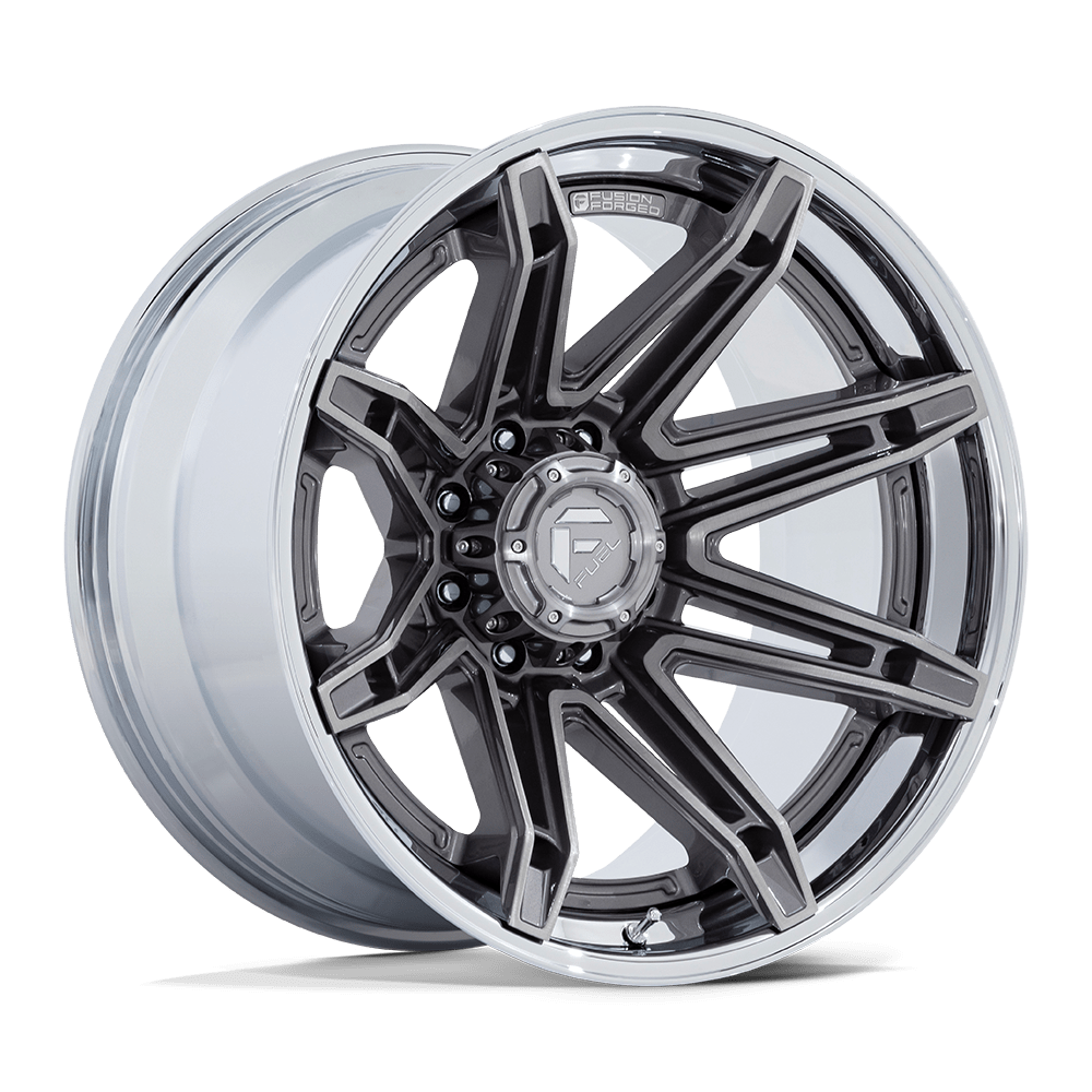 Fuel Off-Road D401 20X10 Platinum W/ Chrome Lip 8x170 -18mm
