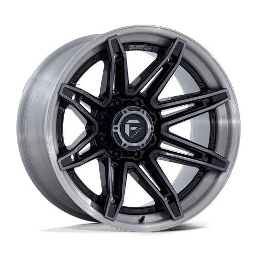 Fuel Off-Road Aluminum Wheels 24X12 Brawl FC401 Gloss Black W/ Brushed Gray Tint Face & Lip