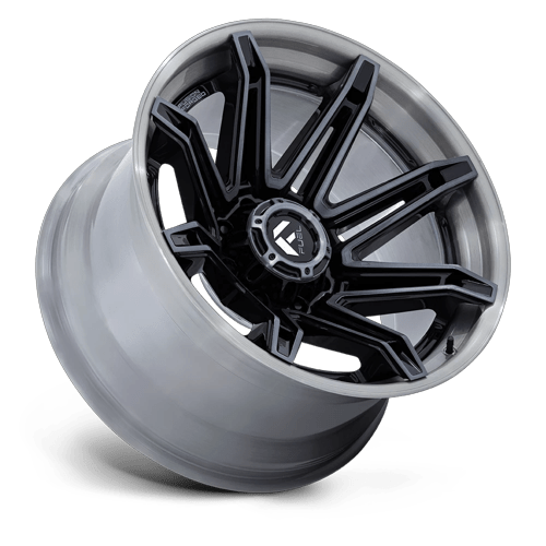Fuel Off-Road Aluminum Wheels 24X12 Brawl FC401 Gloss Black W/ Brushed Gray Tint Face & Lip