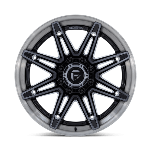 Fuel Off-Road Aluminum Wheels 24X12 Brawl FC401 Gloss Black W/ Brushed Gray Tint Face & Lip