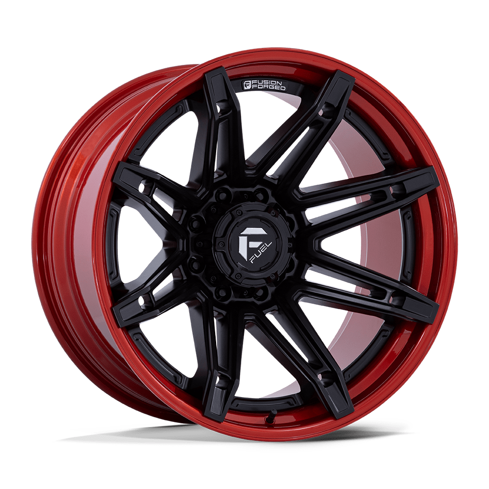 Fuel Off-Road D401 22X12 Matte Black W/ Candy Red Lip 6x139.7 -44mm