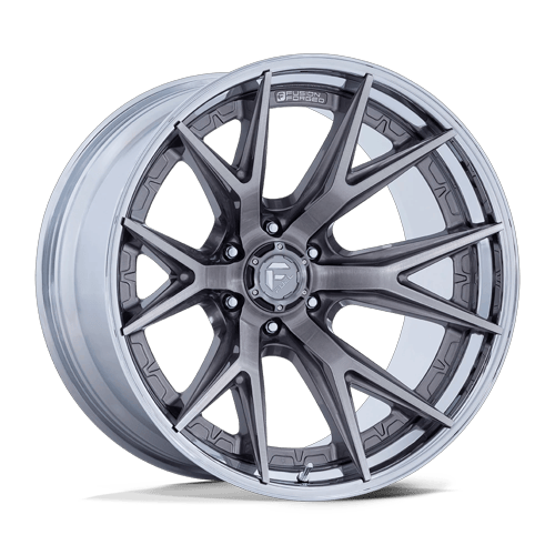 Fuel Off-Road Aluminum Wheels 20X10 Catalyst FC402 Platinum W/ Chrome Lip