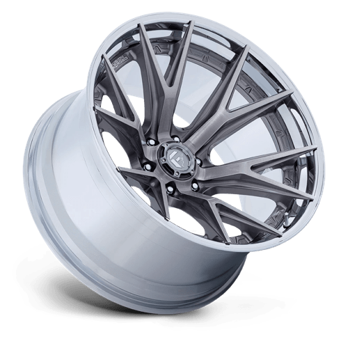 Fuel Off-Road Aluminum Wheels 17X9 Catalyst FC402 Platinum W/ Chrome Lip