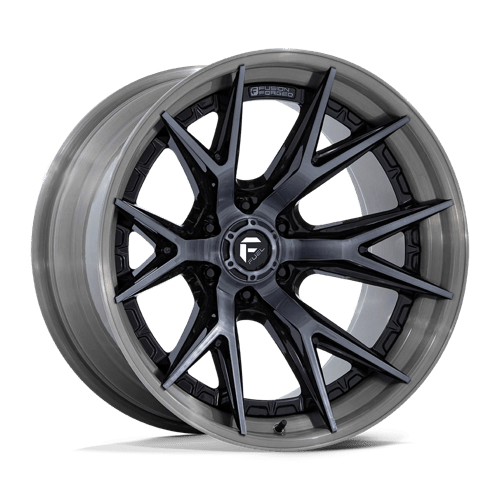 Fuel Off-Road Aluminum Wheels 18X9 Catalyst FC402 Gloss Black W/ Brushed Gray Tint Face & Lip
