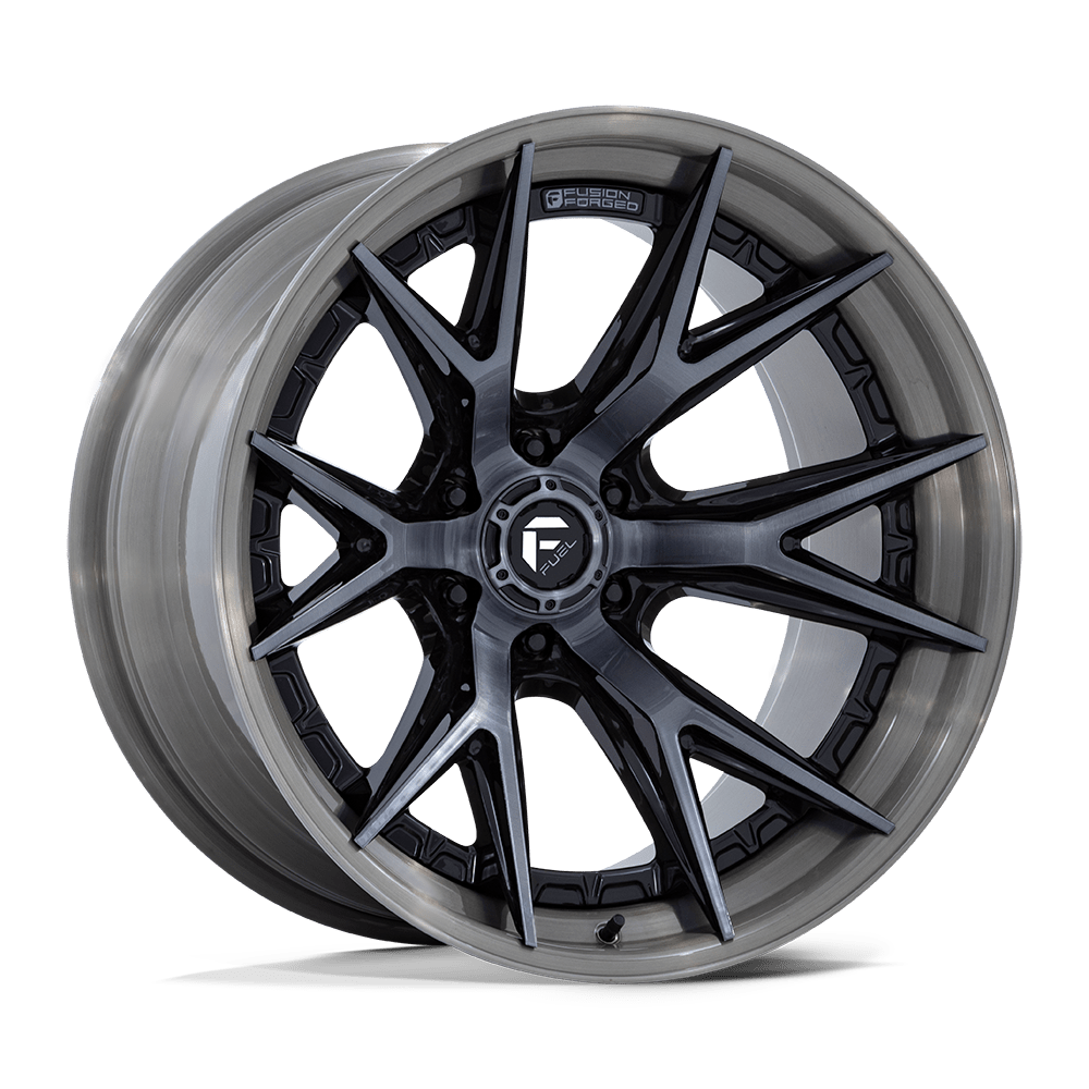 Fuel Off-Road D402 20X9 Gloss Black W/ Brushed Gray Tint Face & Lip 6x139.7 +20mm