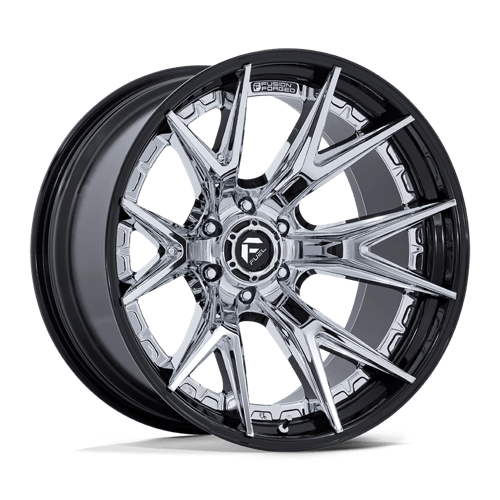 Fuel Off-Road Aluminum Wheels 20X9 Catalyst FC402 Chrome W/ Gloss Black Lip