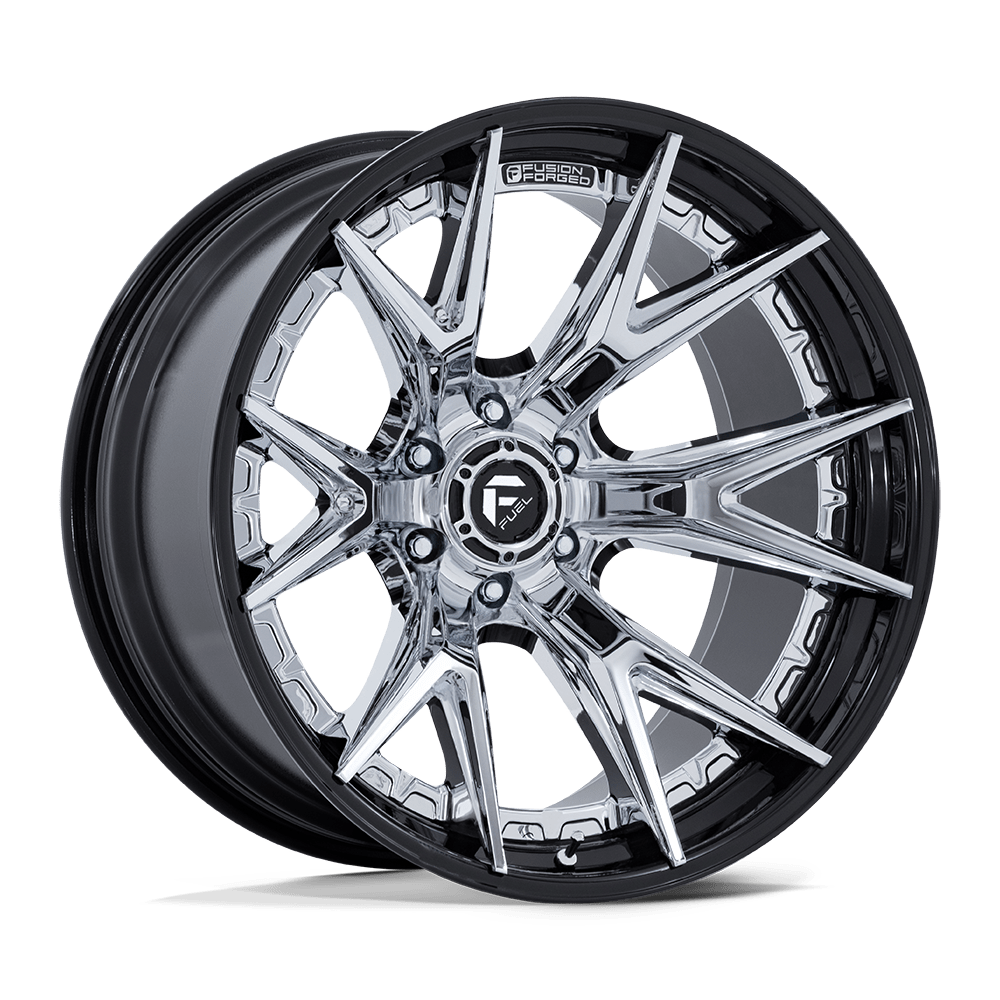 Fuel Off-Road D402 18X9 Chrome W/ Gloss Black Lip 6x135 +1mm