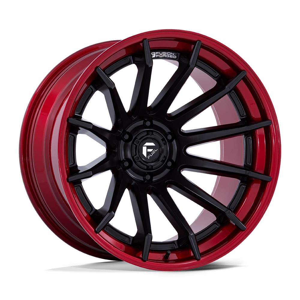 Fuel Off-Road D403 20X9 Matte Black W/ Candy Red Lip 5x127 +1mm