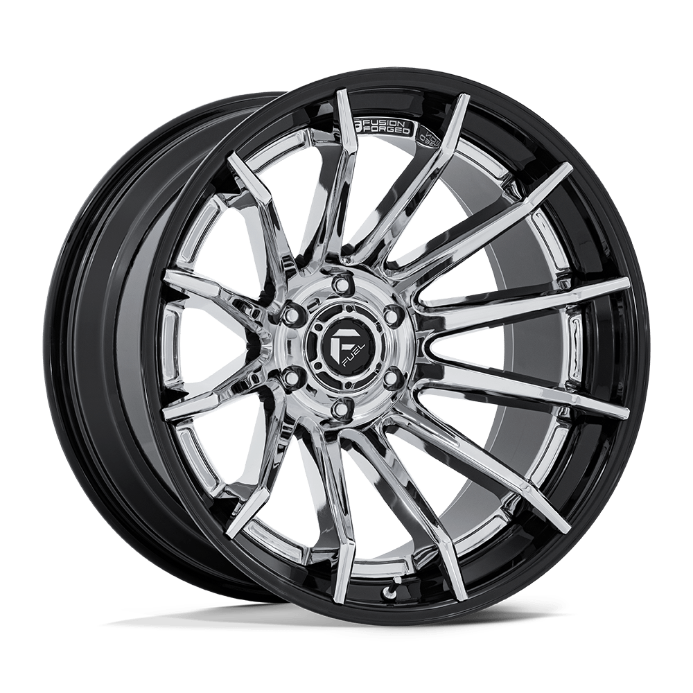 Fuel Off-Road D403 22X10 Chrome W/ Gloss Black Lip 6x135 -18mm