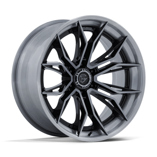 Fuel Off-Road Aluminum Wheels 22X10 Mutiny FC404 Gloss Black W/ Brushed Dark Tint