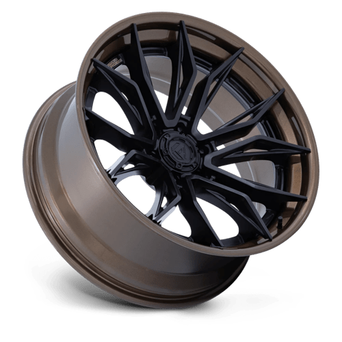 Fuel Off-Road Aluminum Wheels 20X9 Mutiny FC404 Matte Black W/ Gloss Bronze Lip