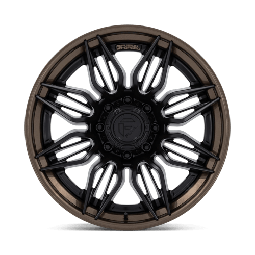 Fuel Off-Road Aluminum Wheels 20X10 Mutiny FC404 Matte Black W/ Gloss Bronze Lip