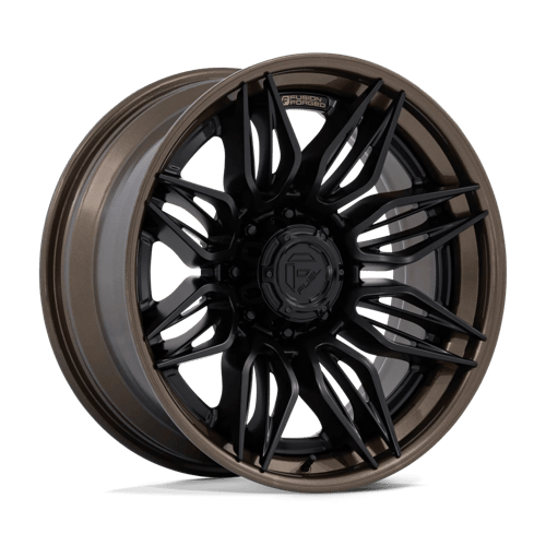 Fuel Off-Road Aluminum Wheels 22X10 Mutiny FC404 Matte Black W/ Gloss Bronze Lip