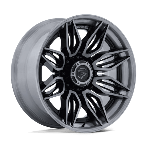 Fuel Off-Road Aluminum Wheels 22X10 Mutiny FC404 Gloss Black W/ Brushed Dark Tint
