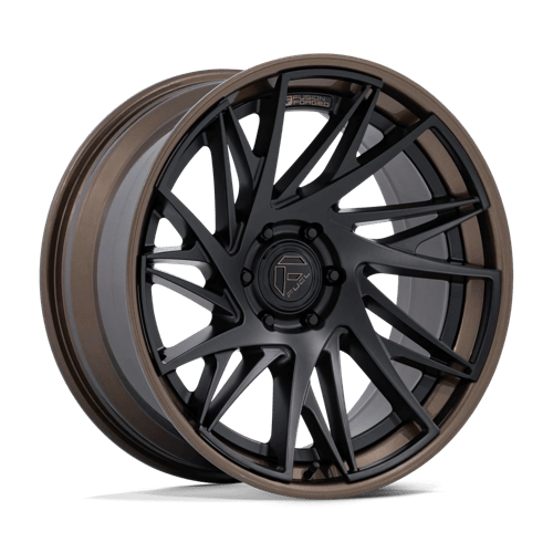 Fuel Off-Road Aluminum Wheels 20X9 Dynamo FC405 Matte Black W/ Gloss Bronze Lip