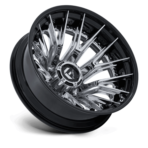 Fuel Off-Road Aluminum Wheels 20X8.25 Catalyst Dually D407 Chrome W/ Gloss Black Lip