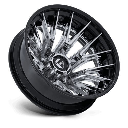 Fuel Off-Road Aluminum Wheels 22X8.25 Catalyst Dually D407 Chrome W/ Gloss Black Lip