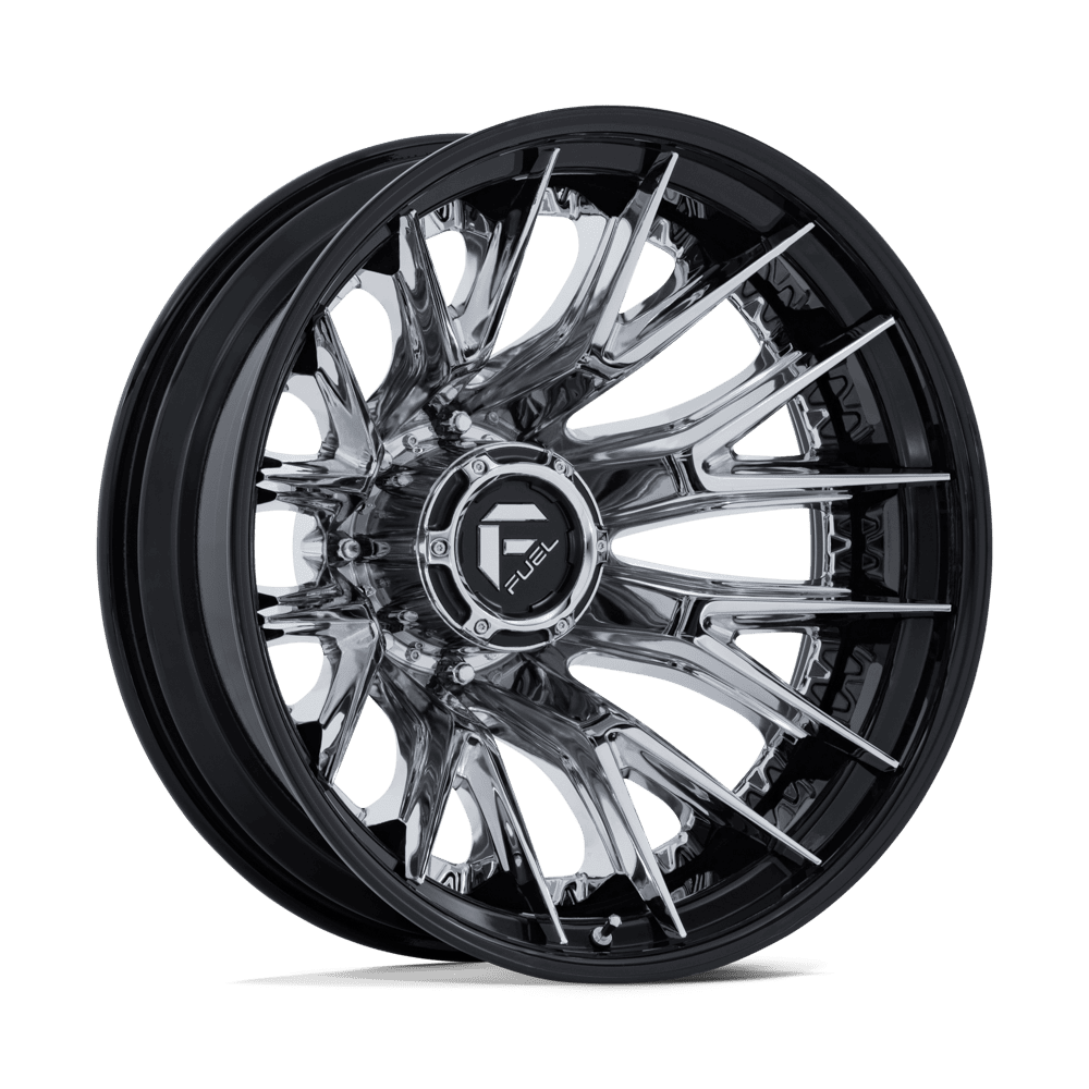 Fuel Off-Road D407 24X8.25 Chrome W/ Gloss Black Lip 8x210 -221mm