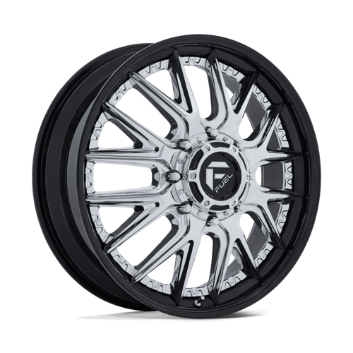 Fuel Off-Road Aluminum Wheels 24X8.25 Catalyst Dually D407 Chrome W/ Gloss Black Lip