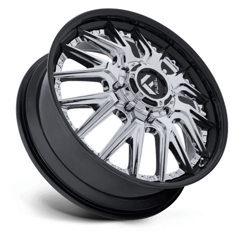 Fuel Off-Road D407 20X8.25 Chrome W/ Gloss Black Lip 8x210 +105mm
