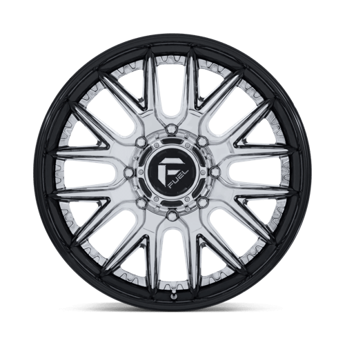 Fuel Off-Road D407 20X8.25 Chrome W/ Gloss Black Lip 8x200 +105mm