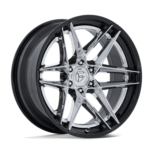 Fuel Off-Road Aluminum Wheels 22X9.5 Flight FC408 Chrome W/ Gloss Black Lip