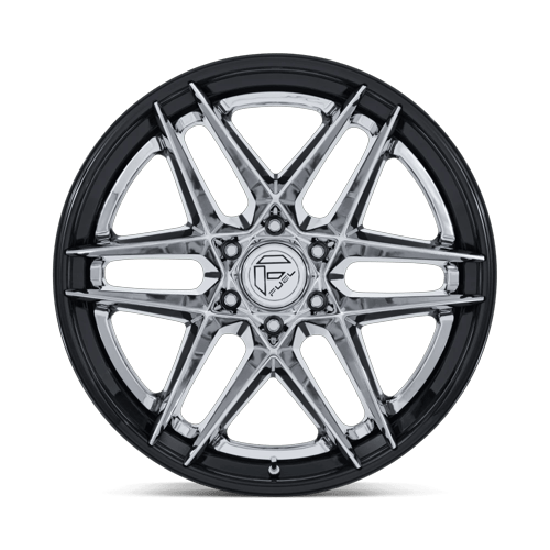 Fuel Off-Road Aluminum Wheels 20X9 Flight FC408 Chrome W/ Gloss Black Lip