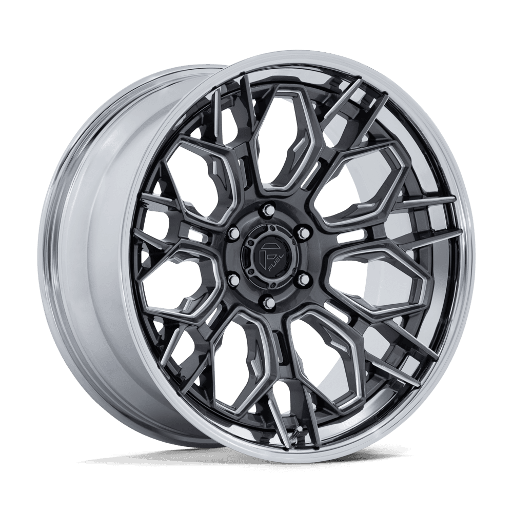 Fuel Off-Road D409 20X10 Gloss Gunmetal W/ Chrome Lip 6x139.7 -18mm
