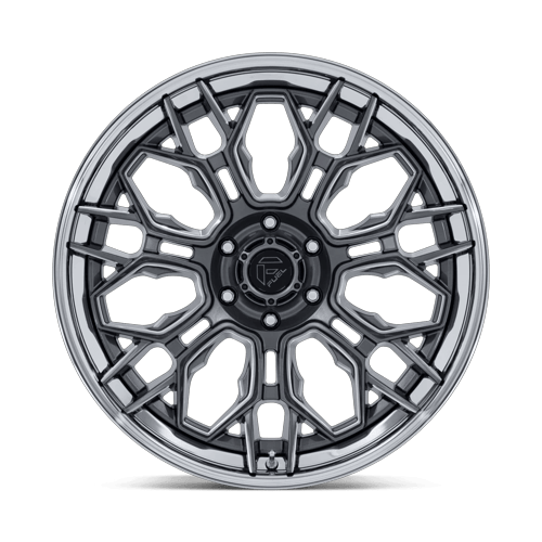 Fuel Off-Road Aluminum Wheels 20X10 Hive FC409 Gloss Gunmetal W/ Chrome Lip