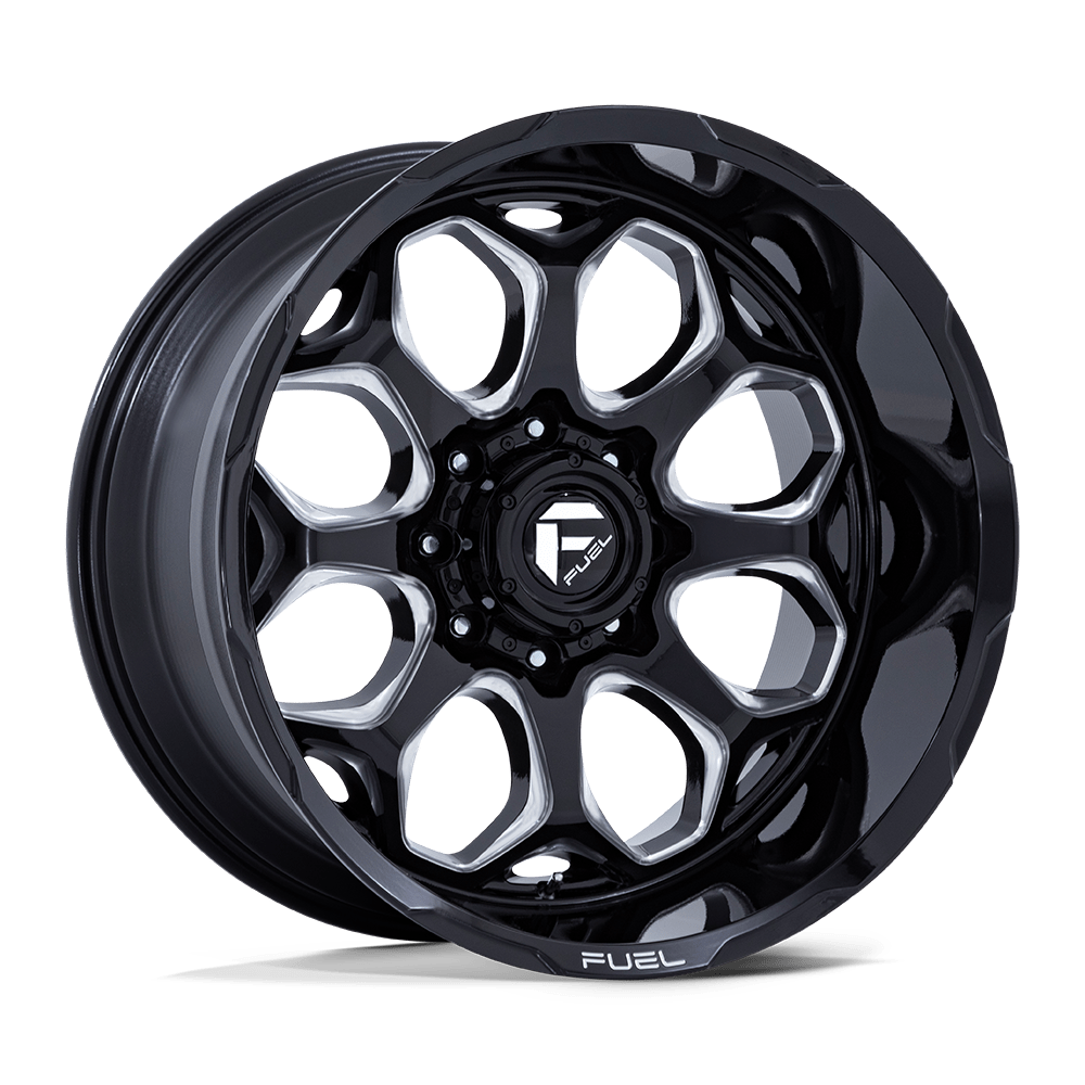 Fuel Off-Road D862 20X9 Gloss Black Milled 6x139.7 +1mm