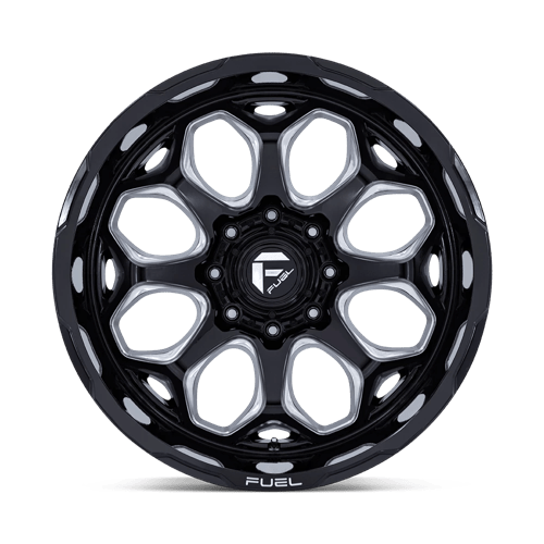 Fuel Off-Road D862 20X9 Gloss Black Milled 6x139.7 +1mm